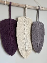Image 2 of Purple tones feather hanging 
