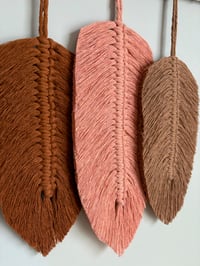 Image 2 of Warm tones feather hanging 