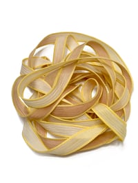 Image 3 of 1PC. SANDSTORM 42" hand dyed wrist wrap bracelet silk ribbon//Yoga wrist wrap bracelet ribbon