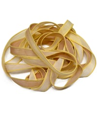 Image 4 of 1PC. SANDSTORM 42" hand dyed wrist wrap bracelet silk ribbon//Yoga wrist wrap bracelet ribbon