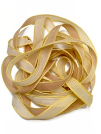Image 1 of 1PC. SANDSTORM 42" hand dyed wrist wrap bracelet silk ribbon//Yoga wrist wrap bracelet ribbon