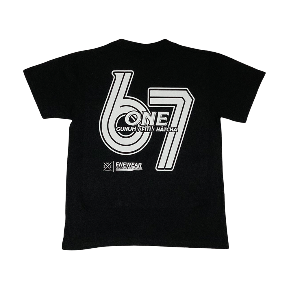 Image of 67ONE (YOUTH TSHIRT) BLACK