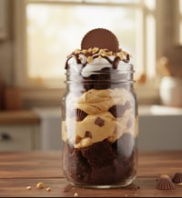 Peanut Butter Cup Cake Jar