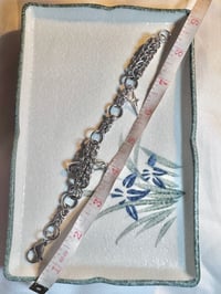 Image 5 of Safety Pin Chainmaille Bracelet, Star Charms
