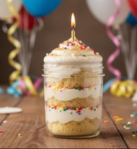 Vanilla Bean Celebration Cake Jar