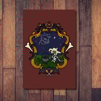 Image 1 of Together on Halloween ⋆˚☆˖°⋆⭒˚。 Art Print