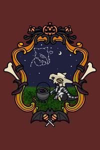 Image 2 of Together on Halloween ⋆˚☆˖°⋆⭒˚。 Art Print