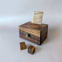 Image 2 of Mini-Altar Kit - Walnut with Antique Brass Knob