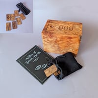 Image 1 of A Box of Seven Devils - Figured Maple Burl with Walnut Tiles