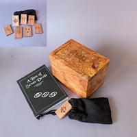 Image 1 of A Box of Seven Devils - Figured Maple Burl with Madrone Tiles