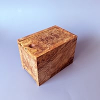 Image 2 of A Box of Seven Devils - Figured Maple Burl with Madrone Tiles
