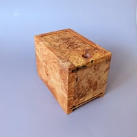 Image 3 of A Box of Seven Devils - Figured Maple Burl with Madrone Tiles