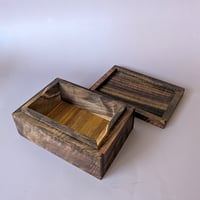 Image 2 of Lidded Keepsake Box - Willamette Walnut with Exotic Accents