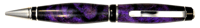 Big Ben Twist Pen in Chrome Finish with Purple / Pink Nebula Resin Body
