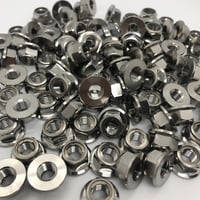 Image 2 of M8 x NEW STYLE Ti Hex METAL-Lock Nut. - #912