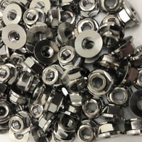 Image 2 of M6 x NEW STYLE Ti Hex METAL-Lock Nut. - #910