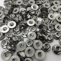 Image 3 of M6 x NEW STYLE Ti Hex METAL-Lock Nut. - #910