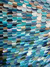 Image 12 of 'Azure stellae 10' - 124x95cm, FRAMED in Natural Oak