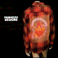 Unisex XL Flame Princess Upcycled Flannel