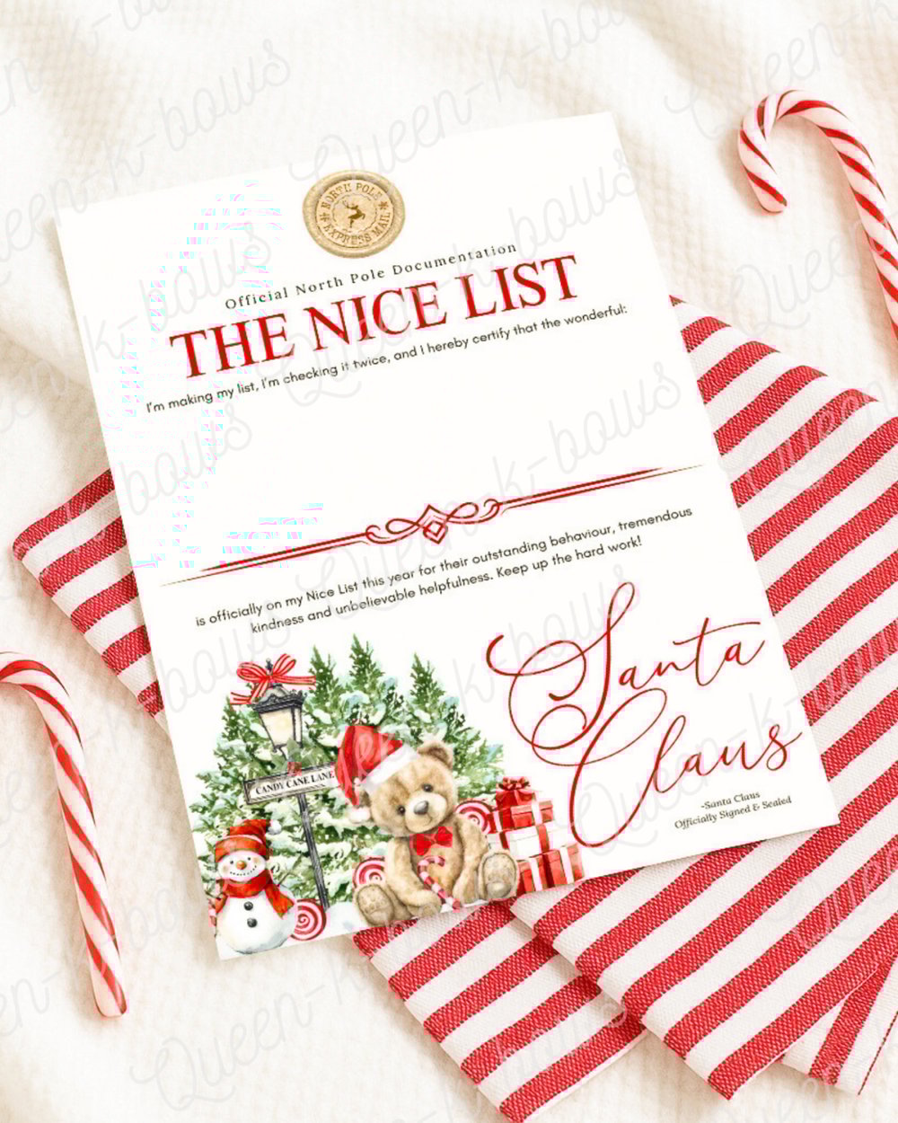 Image of Nice list certificates 