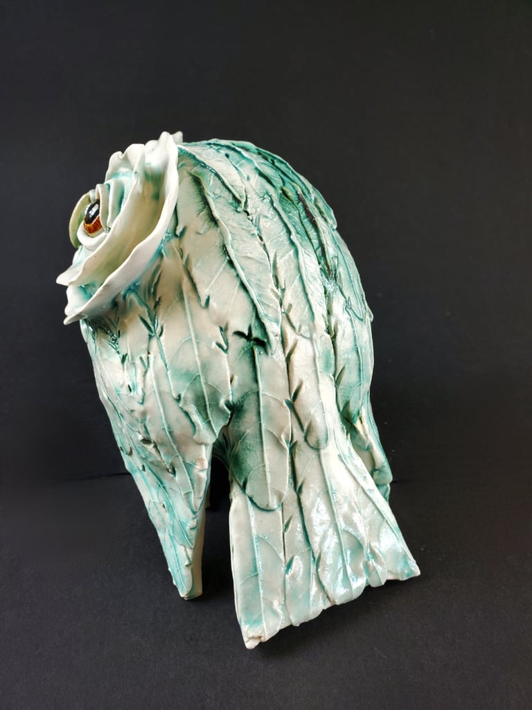 Snowy Feathered Owl #1 Image 3