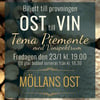 Ostprovning Ost till Vin Tema Piemonte med Vinspektrum 23/1