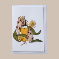 Image 1 of Greeting card - Yellow Banksia
