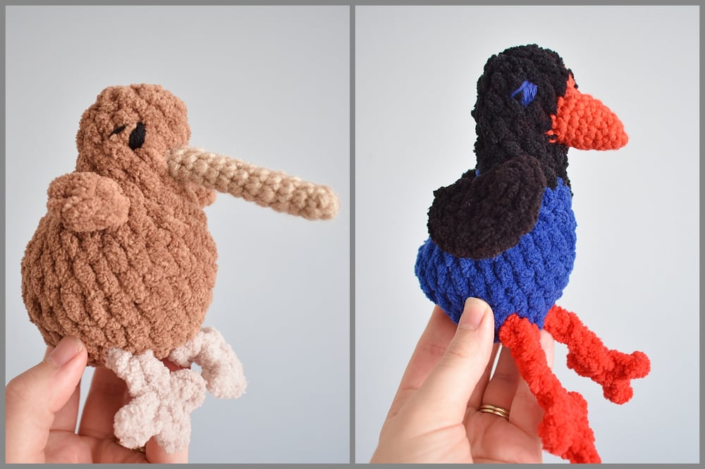 Image of NZ Native Birds - Crocheted