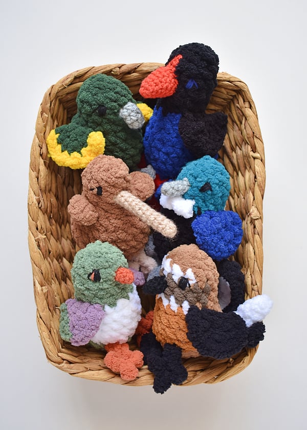 Image of NZ Native Birds - Crocheted