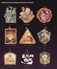 Image 1 of Animation & Manga / Wood Charms