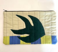 Image 1 of Swallow pouch large- Greens