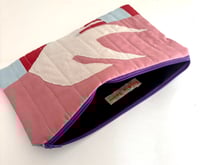 Image 3 of Swallow Pouch- Pale pinks and blues 