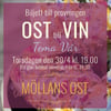 Ostprovning Ost till Vin Tema Vår - Vitt och Rosé 30/4