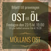 Ostprovning Ost till Öl 22/5