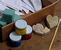 Image 1 of Experience Box - Fabric Bunting - Heart Blocks