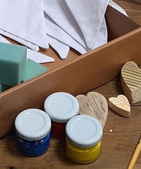 Image 2 of Experience Box - Fabric Bunting - Heart Blocks