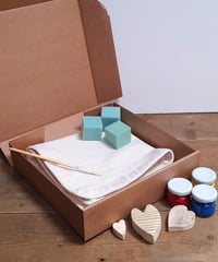 Image 1 of Experience Box - Cushion Covers - Heart Blocks