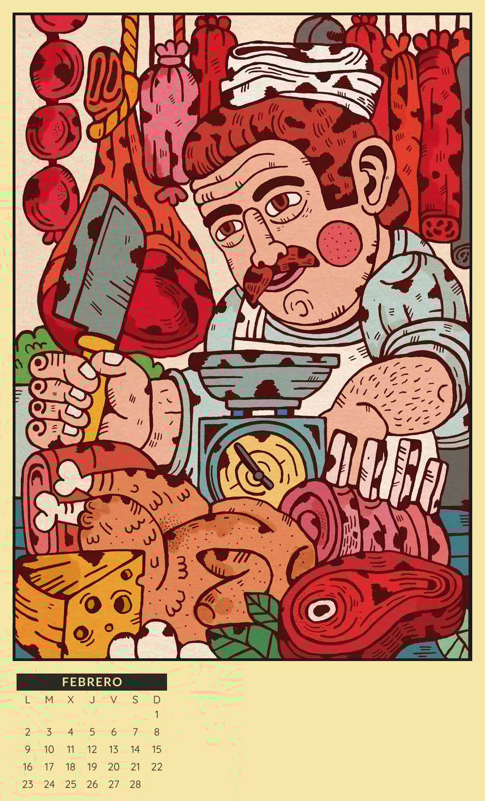 Image of Calendario Percales 2026