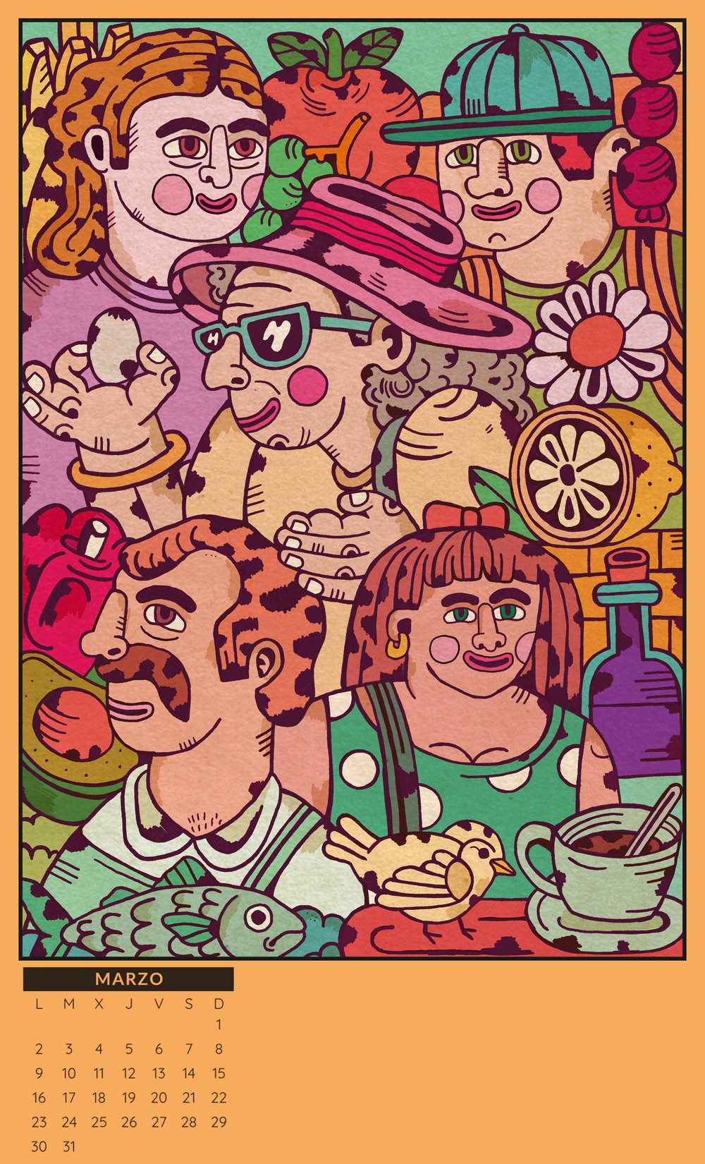 Image of Calendario Percales 2026