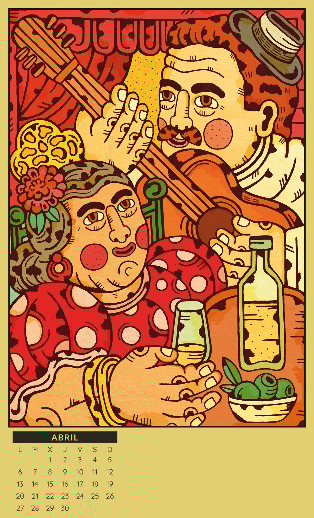 Image of Calendario Percales 2026