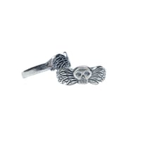 Image 1 of Wide band Taphophile ring in sterling silver or gold