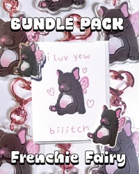 Image 1 of Frenchie Fairy Gift Pack - Cute French Bulldog with Fairy Wings