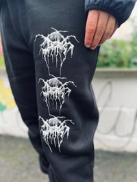 Image 2 of Beak> ‘Jitter Logo’ Joggers *BLACK*