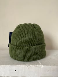 Image 1 of Merino BEANNIE - Christmas Green £58.00