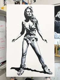 RAQUEL WELCH  SHAWSHANK REDEMPTION POSTER ORIGINAL PAINTING