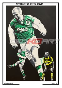 Image 2 of CHIC CHARNLEY SIGNED HIBS PRINT