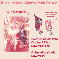 Image 3 of Bubbline but... CLOWNS Prints Re-Run Preorder~!
