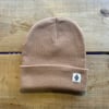 CUFFED BEANIE - BROWN