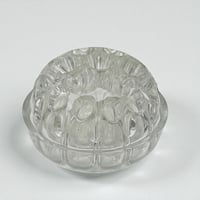 Image 5 of Ancien vase pique-fleurs en verre moulé - 31 trous - Porte crayon - Années 30 - 40 