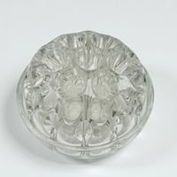 Image 4 of Ancien vase pique-fleurs en verre moulé - 31 trous - Porte crayon - Années 30 - 40 